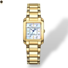 Đồng Hồ Nữ Citizen Quartz Eco-Drive L Bianca Gold Tone Watch 21.5mm EW5602-81D