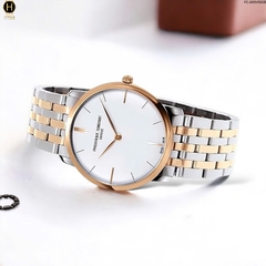 Đồng Hồ Nam Frederique Constant Quartz FC-200V5S32B Slimline Dây Thép Demi Mặt Trắng Sapphire