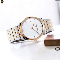 Đồng Hồ Nam Frederique Constant Quartz FC-200V5S32B Slimline Dây Thép Demi Mặt Trắng Sapphire