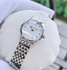 Đồng Hồ Nữ Frederique Constant Quartz Slimline Diamond FC-200WHDS6B