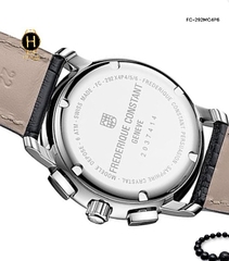 Đồng Hồ Nam Frederique Constant Quartz Chronograph Persuasion FC-292MC4P6 ( FC292MC4P6 ) Dây Da Đen Mặt Trắng