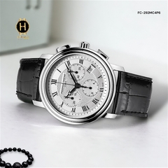 Đồng Hồ Nam Frederique Constant Quartz Chronograph Persuasion FC-292MC4P6 ( FC292MC4P6 ) Dây Da Đen Mặt Trắng