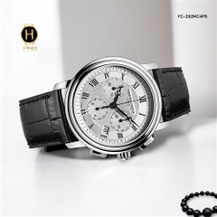 Đồng Hồ Nam Frederique Constant Quartz Chronograph Persuasion FC-292MC4P6 ( FC292MC4P6 ) Dây Da Đen Mặt Trắng
