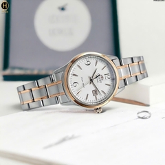 Đồng Hồ Nữ Orient Automatic FNR1Q002W0 Dây Thép Vỏ Demi Rose Mặt Trắng