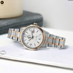 Đồng Hồ Nữ Orient Automatic FNR1Q002W0 Dây Thép Vỏ Demi Rose Mặt Trắng