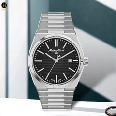 Đồng Hồ Nam Mathey Tissot Quartz H117AN Dây Thép Mặt Đen