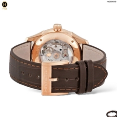 Đồng Hồ Nam Hamilton Automatic Jazzmaster Skeleton Spiky-H H42505510 Dây Da Mặt Trắng Sapphire