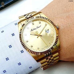 Đồng Hồ Nam Mathey Tissot Quartz Full Gold H710PDI