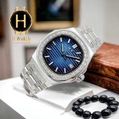 Đồng Hồ Nam I&W Carnival Automatic 721G1 Dây Thép Vỏ Trắng Mặt Xanh Sapphire