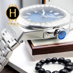 Đồng Hồ Nam I&W Carnival Automatic 721G1 Dây Thép Vỏ Trắng Mặt Xanh Sapphire