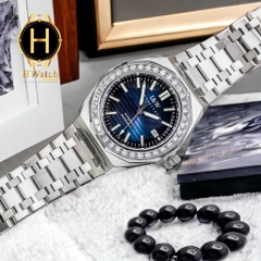 Đồng Hồ Nam I&W Carnival Automatic 733G1 Dây Thép Vỏ Trắng Mặt Xanh Sapphire