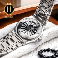 Đồng Hồ Nam I&W Carnival Automatic 735G3 Dây Thép Vỏ Trắng Mặt Xám Sapphire