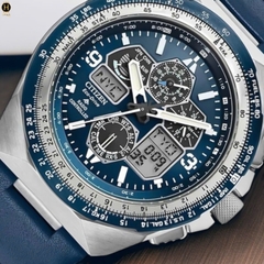 Đồng Hồ Nam Citizen Quartz Eco-Drive Promaster Skyhawk A-T Chronograph Blue JY8148-08L