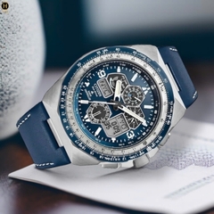 Đồng Hồ Nam Citizen Quartz Eco-Drive Promaster Skyhawk A-T Chronograph Blue JY8148-08L