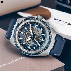 Đồng Hồ Nam Citizen Quartz Eco-Drive Promaster Skyhawk A-T Chronograph Blue JY8148-08L