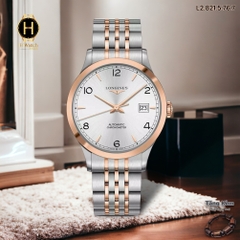 Đồng Hồ Nam Longines Automatic L2.821.5.76.7 (L28215767)  Dây Thép Demi Rose Mặt Trắng