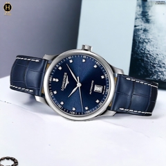 Đồng Hồ Nam Longines Automatic Master Collection Diamond L2.628.4.97.0 (L26284970) Dây Da Mặt Xanh Lam Sapphire