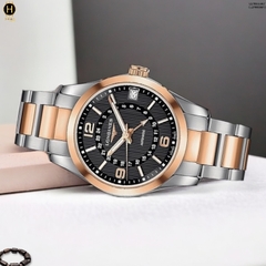 Đồng Hồ Nam Longines Automatic Conquest Classic GMT L2.799.5.56.7 (L27995567) Vỏ Vàng Hồng 18K