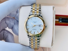 Đồng Hồ Nữ Longines Automatic Flagship L4.374.3.22.7 (L43743227) Dây Thép Demi Mặt Trắng Sapphire