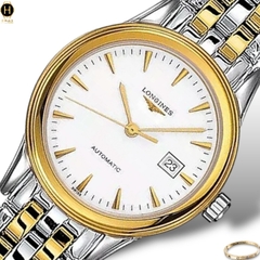 Đồng Hồ Nữ Longines Automatic Flagship L4.374.3.22.7 (L43743227) Dây Thép Demi Mặt Trắng Sapphire