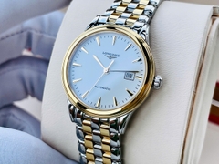 Đồng Hồ Nữ Longines Automatic Flagship L4.374.3.22.7 (L43743227) Dây Thép Demi Mặt Trắng Sapphire