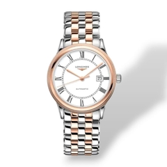 Đồng Hồ Nam Longines Automatic Flagship L4.974.3.91.7 ( L49743917 ) Dây Thép Trắng Mặt Trắng Sapphire
