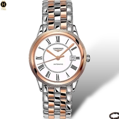 Đồng Hồ Nam Longines Automatic Flagship L4.974.3.91.7 ( L49743917 ) Dây Thép Trắng Mặt Trắng Sapphire