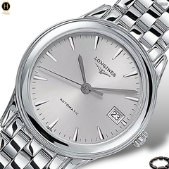 Đồng Hồ Nam Longines Automatic Flagship L4.774.4.72.6 (L47744726) Dây Thép Mặt Xám Sapphire.