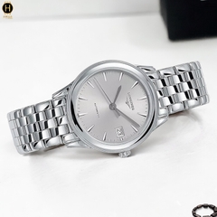 Đồng Hồ Nam Longines Automatic Flagship L4.774.4.72.6 (L47744726) Dây Thép Mặt Xám Sapphire.