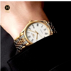 Đồng Hồ Nam Longines Automatic L4.961.2.12.7 (L49612127) Lyre Demi Gold 40mm