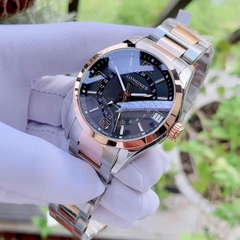 Đồng Hồ Nam Longines Automatic Conquest Classic GMT L2.799.5.56.7 (L27995567) Vỏ Vàng Hồng 18K