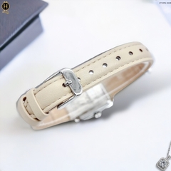 Đồng Hồ Nữ Casio Quartz LTP-E176L-5AVDF Dây Da Nude Mặt Trắng 