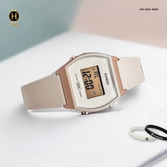 Đồng Hồ Nữ Casio LW-204-4ADF Dây Nhựa Màu Hồng Vỏ Nhựa Vàng Hồng