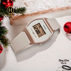 Đồng Hồ Nữ Casio LW-204-4ADF Dây Nhựa Màu Hồng Vỏ Nhựa Vàng Hồng