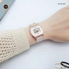 Đồng Hồ Nữ Casio LW-204-4ADF Dây Nhựa Màu Hồng Vỏ Nhựa Vàng Hồng