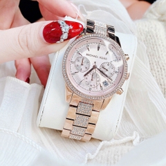 Đồng Hồ Nữ Michael Kors Quartz Ritz Pave Chronograph MK6485