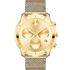 Đồng Hồ Nam Movado Quartz Bold Swiss Gold-Tone Chronograph 3600372