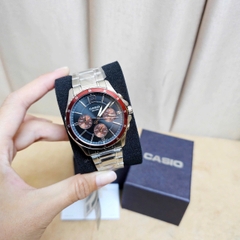 Đồng Hồ Nam Casio Quartz MTP-1374D-5AVDF Dây Thép Mặt Đen