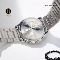 Đồng Hồ Nam Casio Quartz MTP-1374D-7AVDF Dây Thép Bạc Mặt Đen