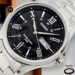 Đồng Hồ Nam Casio Quartz MTP-1384D-1AVDF Dây Sắt Mặt Đen