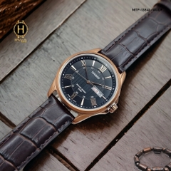 Đồng Hồ Nam Casio Quartz MTP-1384L-1AVDF Dây Da Nâu Mặt Đen