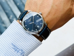 Đồng Hồ Nam Longines Automatic Master Collection Diamond L2.628.4.97.0 (L26284970) Dây Da Mặt Xanh Lam Sapphire