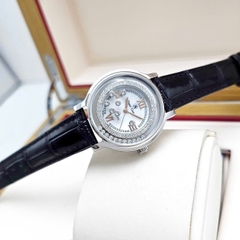 Đồng Hồ Nữ Royal Crown Quartz 3638 Da Đen
