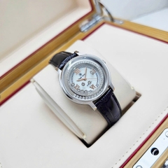 Đồng Hồ Nữ Royal Crown Quartz 3638 Da Đen