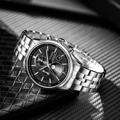 Đồng Hồ Nam Citizen Quartz Eco-Drive Radio Controlled Moon Phase BY1030-50E