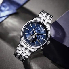 Đồng Hồ Nam Citizen Quartz Eco-Drive Radio Controlled Moon Phase BY1030-50L