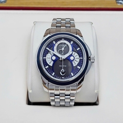 Đồng Hồ Nam Citizen Quartz Eco-Drive Calendrier Moon Phase Blue BU0088-51H