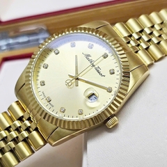 Đồng Hồ Nam Mathey Tissot Quartz Full Gold H710PDI