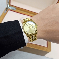 Đồng Hồ Nam Mathey Tissot Quartz Full Gold H710PDI