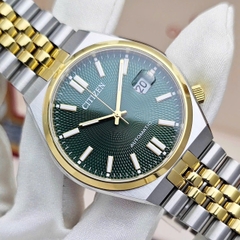 Đồng Hồ Nam Citizen Automatic Tsuyosa 60 Demi Gold Green NK0024-54X